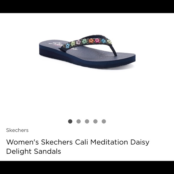 skechers cali meditation flip flop